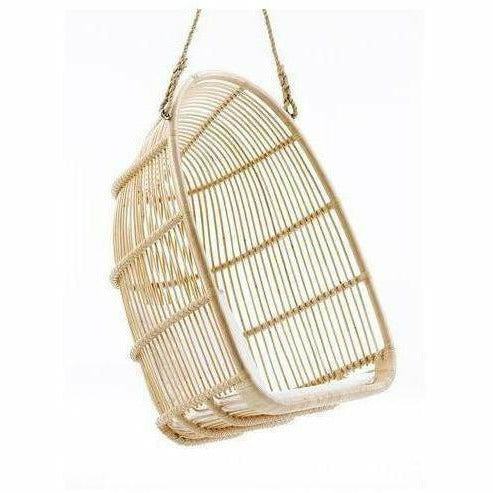 Sika-Design Originals Rattan Renoir Swing/Hanging Chair w/ Cushion, Natrual, Indoor-Hanging Chairs-Sika Design-Natural-Heaven's Gate Home, LLC
