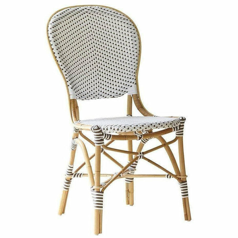 Sika-Design Affaire Isabell Rattan Bistro Side Chair, Stackable, Indoor/Covered Outdoor-Dining Chairs-Sika Design-Heaven's Gate Home, LLC