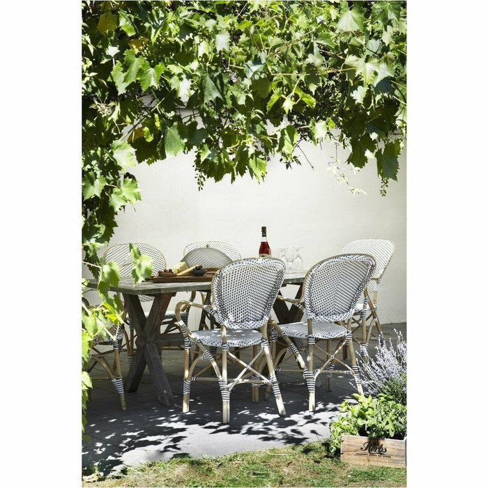 Sika-Design Affaire Isabell Bistro Stacking Arm Chair, Indoor/Covered Outdoor-Dining Chairs-Sika Design-Heaven's Gate Home, LLC