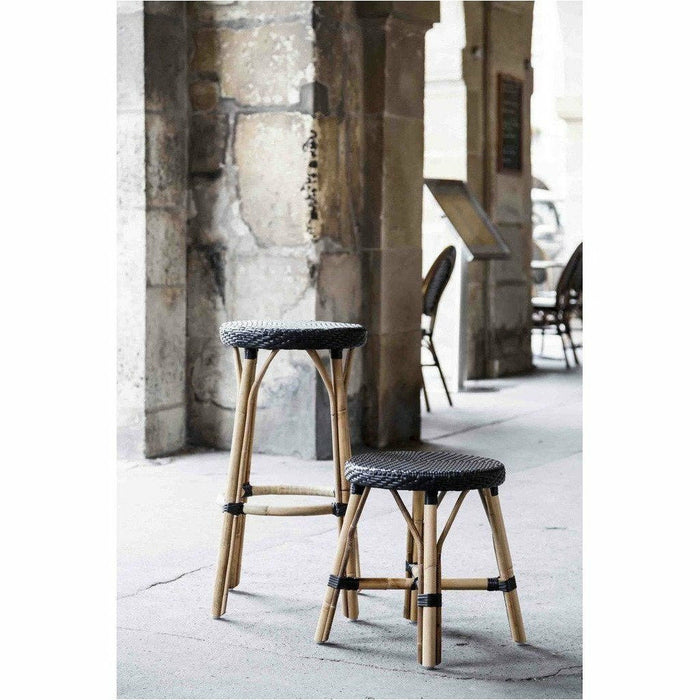 Sika-Design Affaire Simon Rattan Dining Stool, Stackable, Indoor/Covered Outdoor-Stools-Sika Design-Heaven's Gate Home, LLC