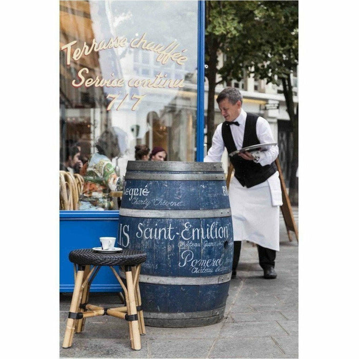 Sika-Design Affaire Simon Rattan Dining Stool, Stackable, Indoor/Covered Outdoor-Stools-Sika Design-Heaven's Gate Home, LLC