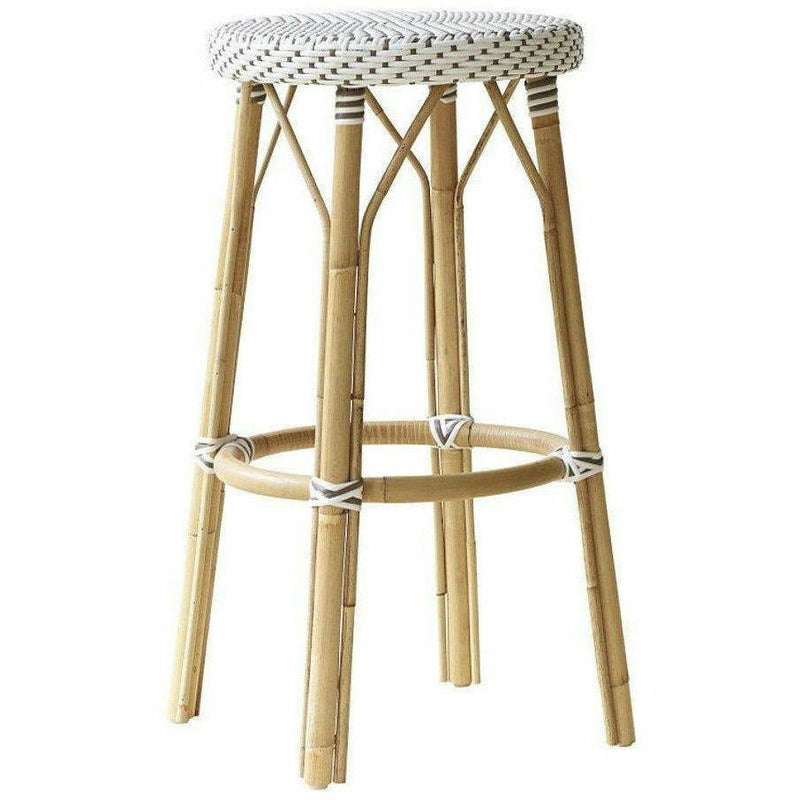 Sika-Design Affaire Simone Rattan Bar Stool, Stackable, Indoor/Covered Outdoor-Bar Stools-Sika Design-Heaven's Gate Home, LLC