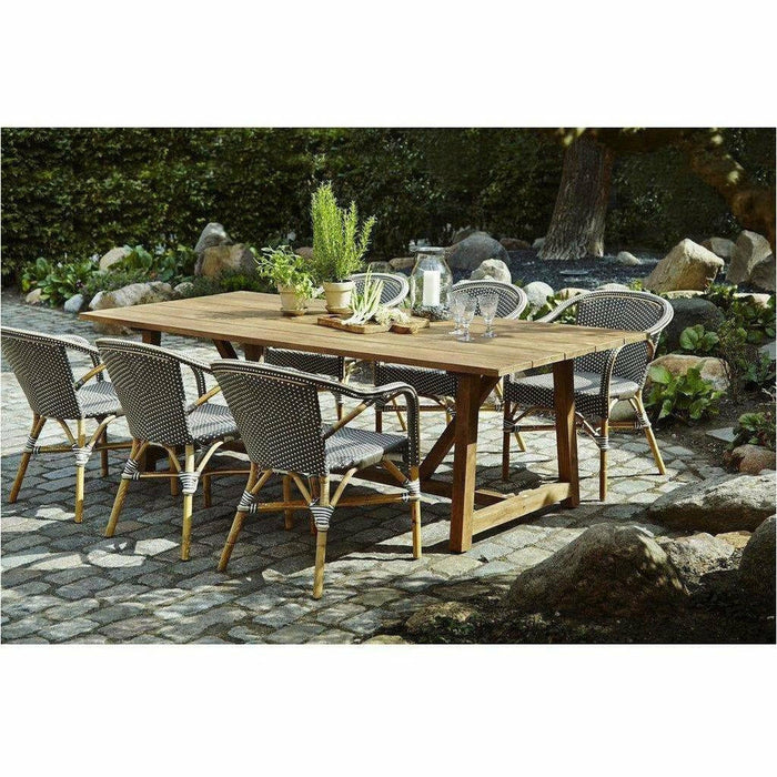 Sika-Design Affaire Madeleine Bistro Arm Chair, Stackable, Indoor/Covered Outdoor-Dining Chairs-Sika Design-Heaven's Gate Home, LLC