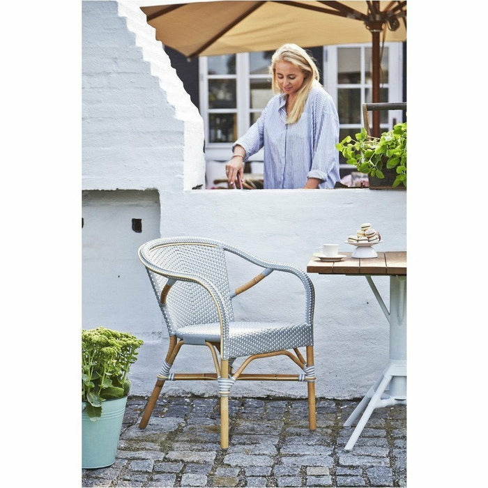 Sika-Design Affaire Madeleine Bistro Arm Chair, Stackable, Indoor/Covered Outdoor-Dining Chairs-Sika Design-Heaven's Gate Home, LLC