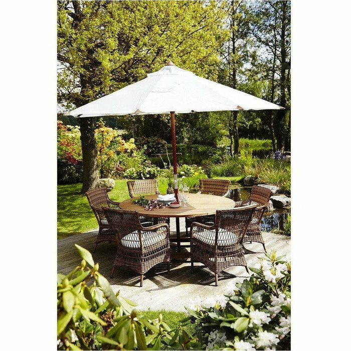 Sika-Design Teak George Round Dining Table, Outdoor-Dining Tables-Sika Design-Heaven's Gate Home, LLC