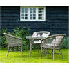 Sika-Design Georgia Garden Emma Dining Chair w/ Cushion, Outdoor-Dining Chairs-Sika Design-Antique-Polyester Snow White Cushion-Heaven's Gate Home, LLC