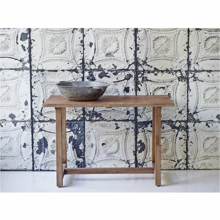 Sika-Design Teak Lucas Recycled Wood Desk, Natural, Indoor-Desks-Sika Design-Heaven's Gate Home, LLC