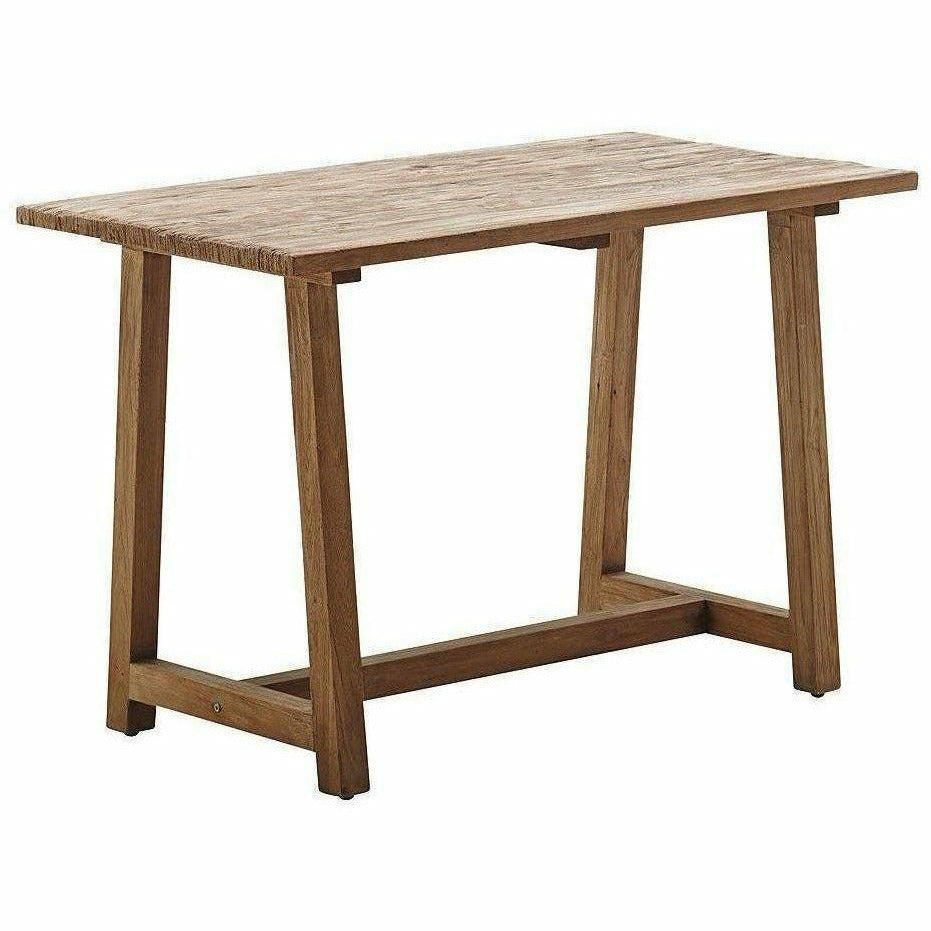 Sika-Design Teak Lucas Recycled Wood Desk, Natural, Indoor-Desks-Sika Design-Heaven's Gate Home, LLC