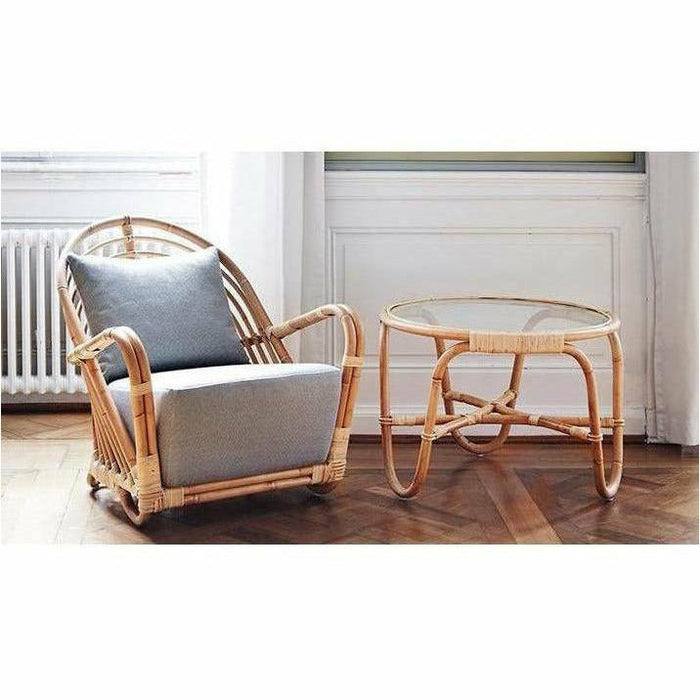 Sika-Design Icons Charlottenborg Table w/ Glass, Indoor-Tables-Sika Design-Natural-Heaven's Gate Home, LLC