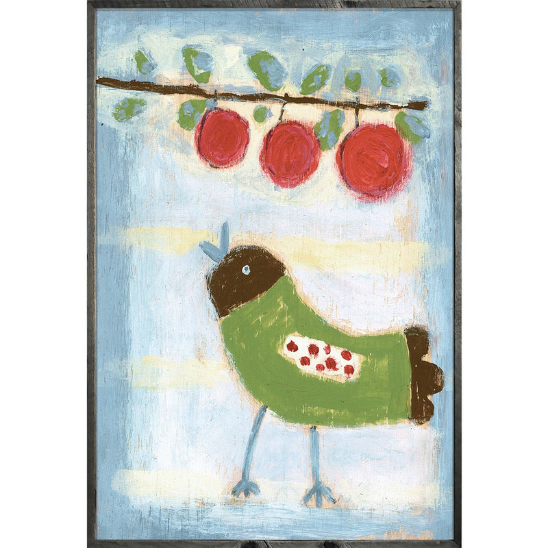 Sugarboo & Co. Bird With Cherries Art Print