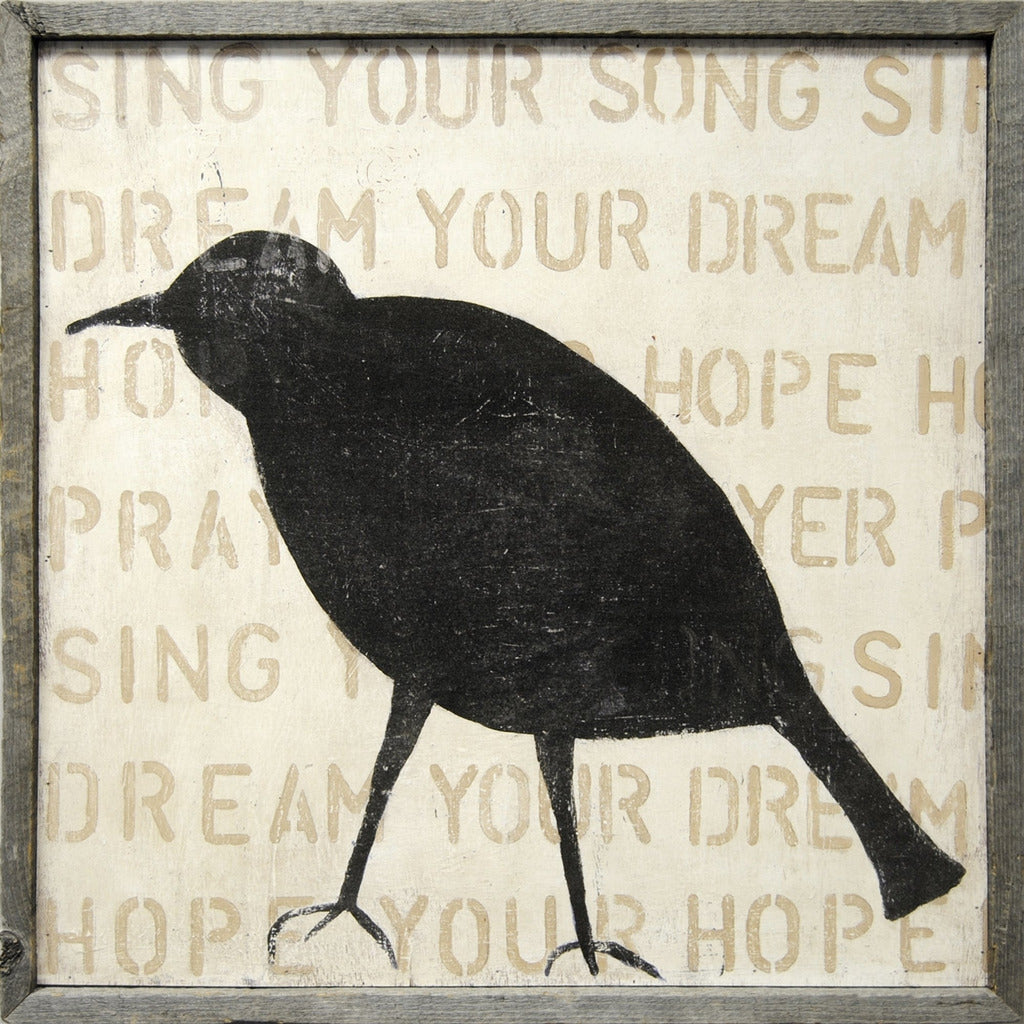Sugarboo & Co. Bird Silhouette (Crow) Art Print