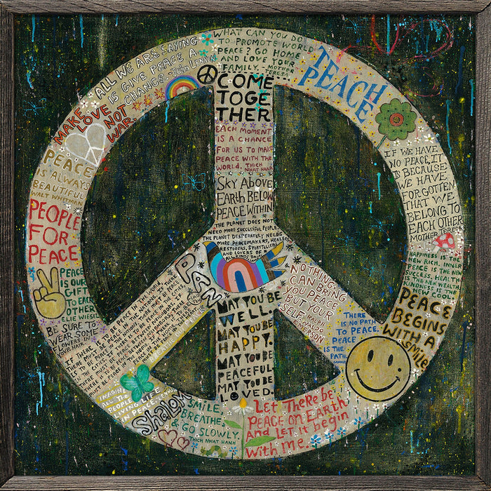 Sugarboo & Co. Choose Peace (Black) Art Print