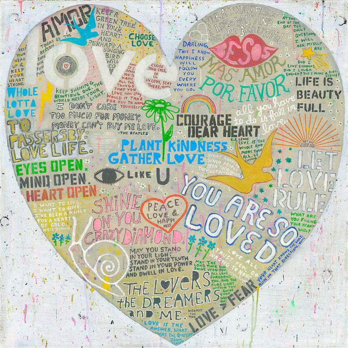 Sugarboo & Co. Choose Love (White) Art Print
