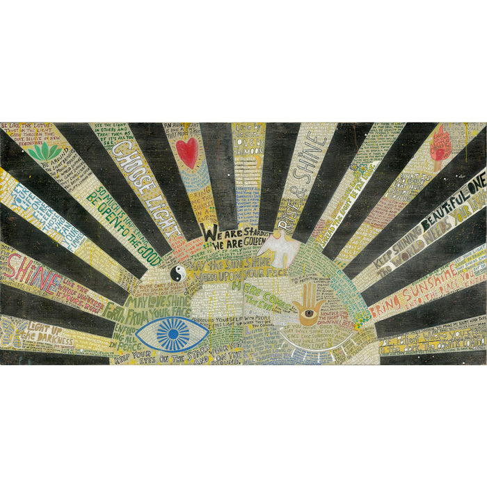 Sugarboo & Co. Choose Light (Black) Art Print, 2 Panels