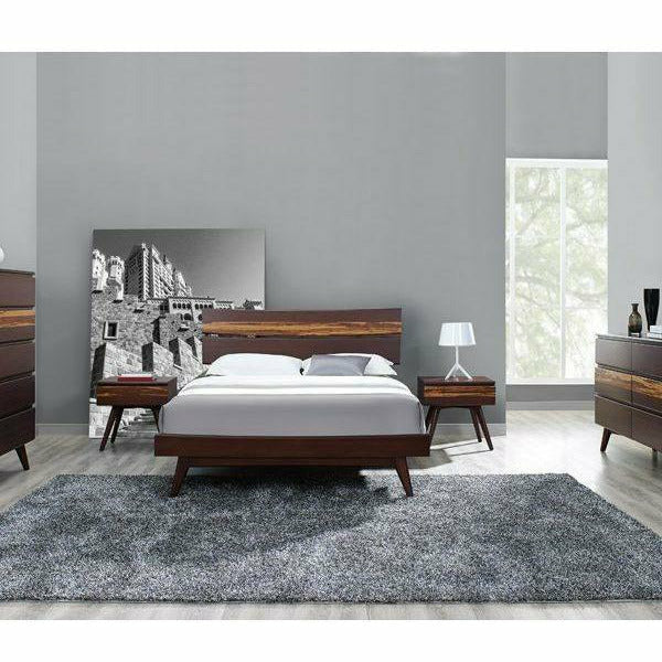 Greenington Azara Solid Bamboo Platform Bed, Sable/Tiger Accent