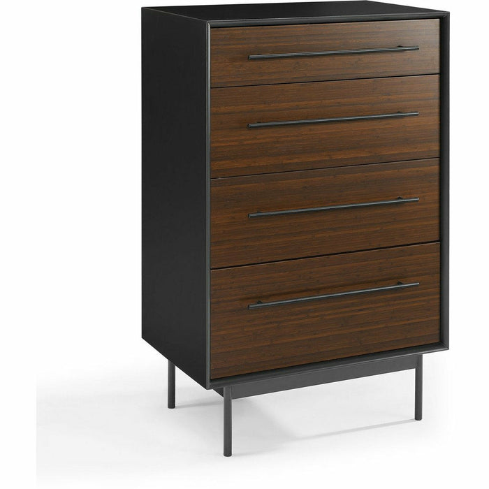 Greenington Park Avenue Solid Moso Bamboo 4 Drawer High Chest, Ruby