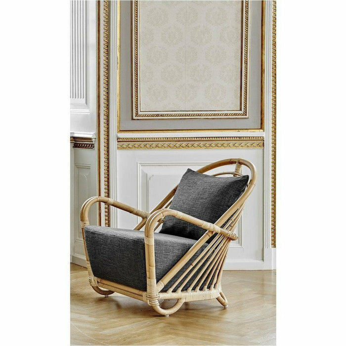 Sika-Design Icons Charlottenborg Chair w/ Cushion, Indoor-Lounge Chairs-Sika Design-Natural-Sunbrella Sailcloth Shade Seat and Back Cushion-Heaven's Gate Home, LLC