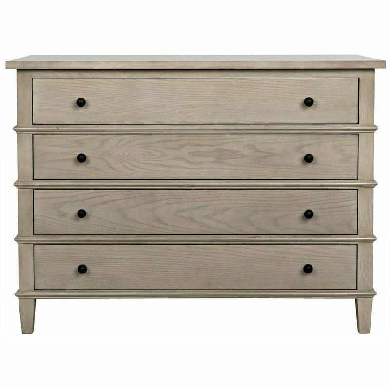 CFC Dennis 4-Drawer Reclaimed Oak Wood Dresser, Oak, 42