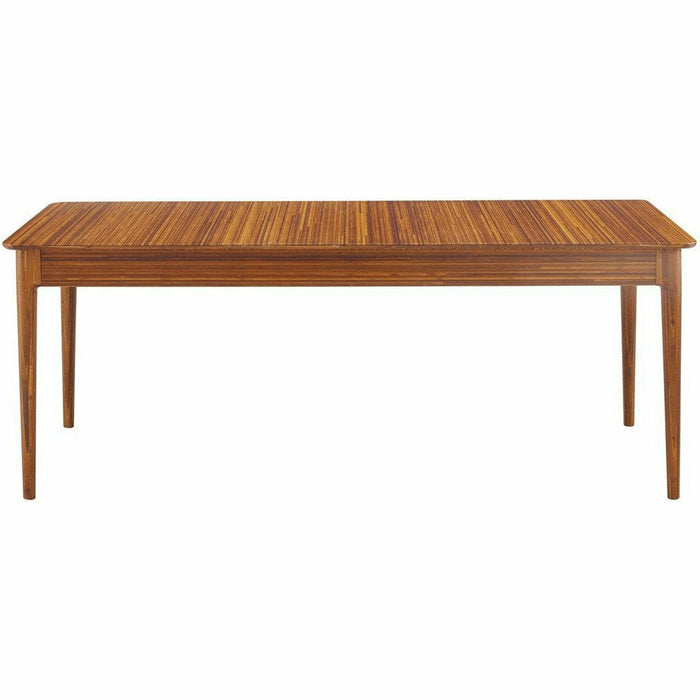 Greenington Erikka Solid Bamboo Double-Leaves Extensible Dining Table, Amber
