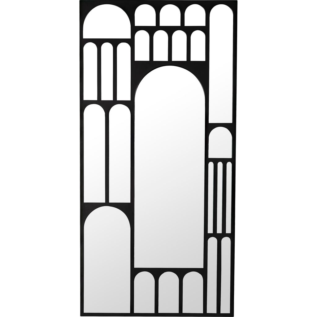 Primary vendor image of Noir Doorway Mirror, Black Steel