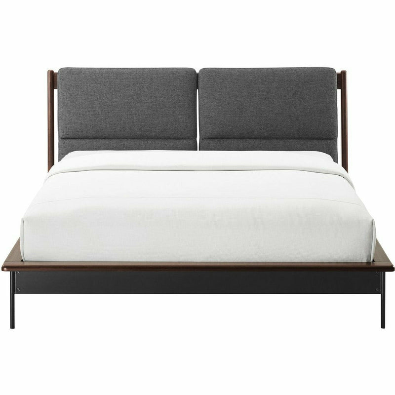Greenington Park Avenue Solid Moso Bamboo Platform Bed with Fabric, Ruby