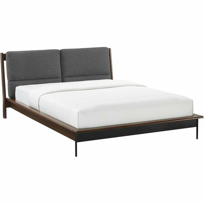 Greenington Park Avenue Solid Moso Bamboo Platform Bed with Fabric, Ruby