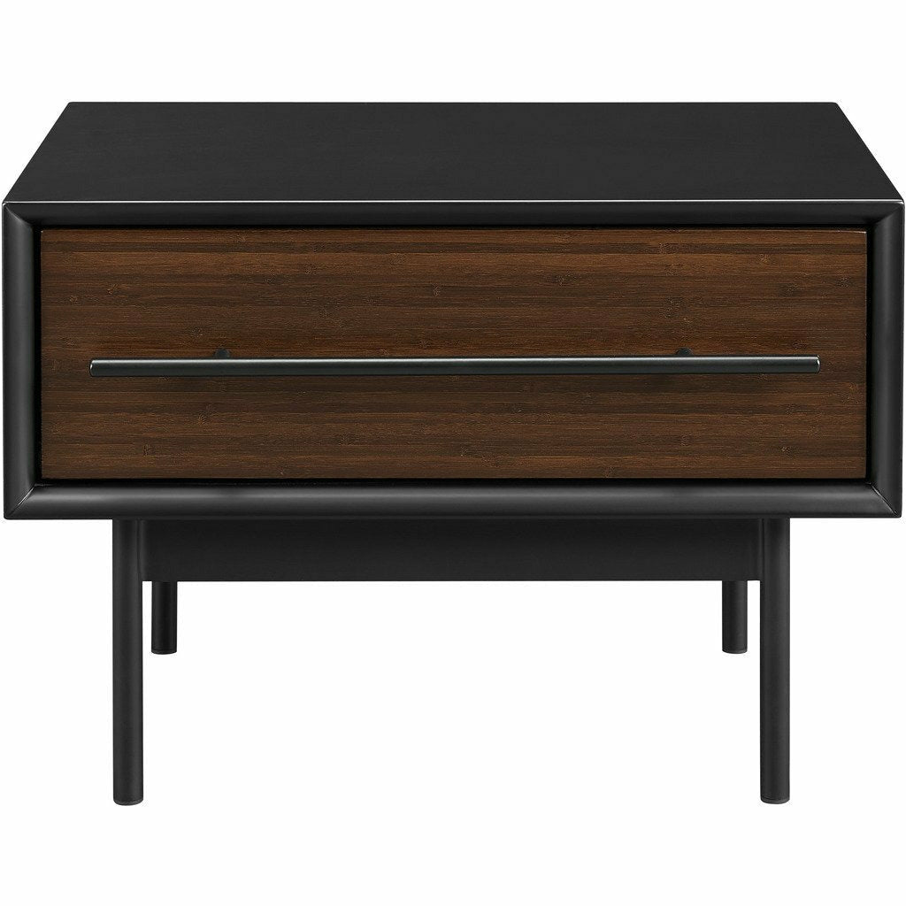 Greenington Park Avenue Solid Moso Bamboo 1 Drawer Nightstand, Ruby