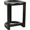 Primary vendor image of Noir Saddle Counter Stool, Hand Rubbed Black - Mahogany, 18" W