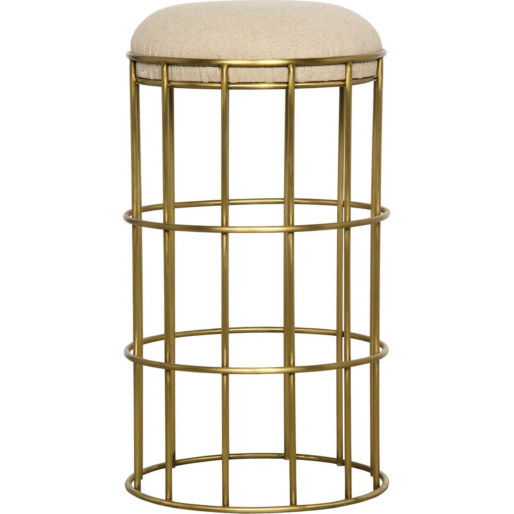 Primary vendor image of Noir Ryley Counter Stool, Steel w/ Brass Finish, 13" W