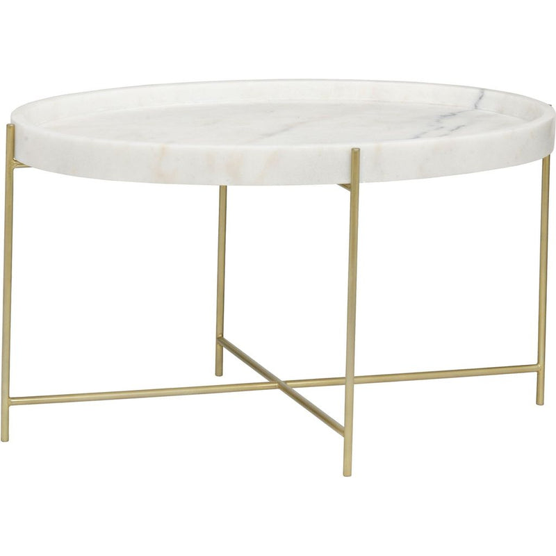 Primary vendor image of Noir Che Cocktail Table - Industrial Steel & Bianco Crown Marble, 22