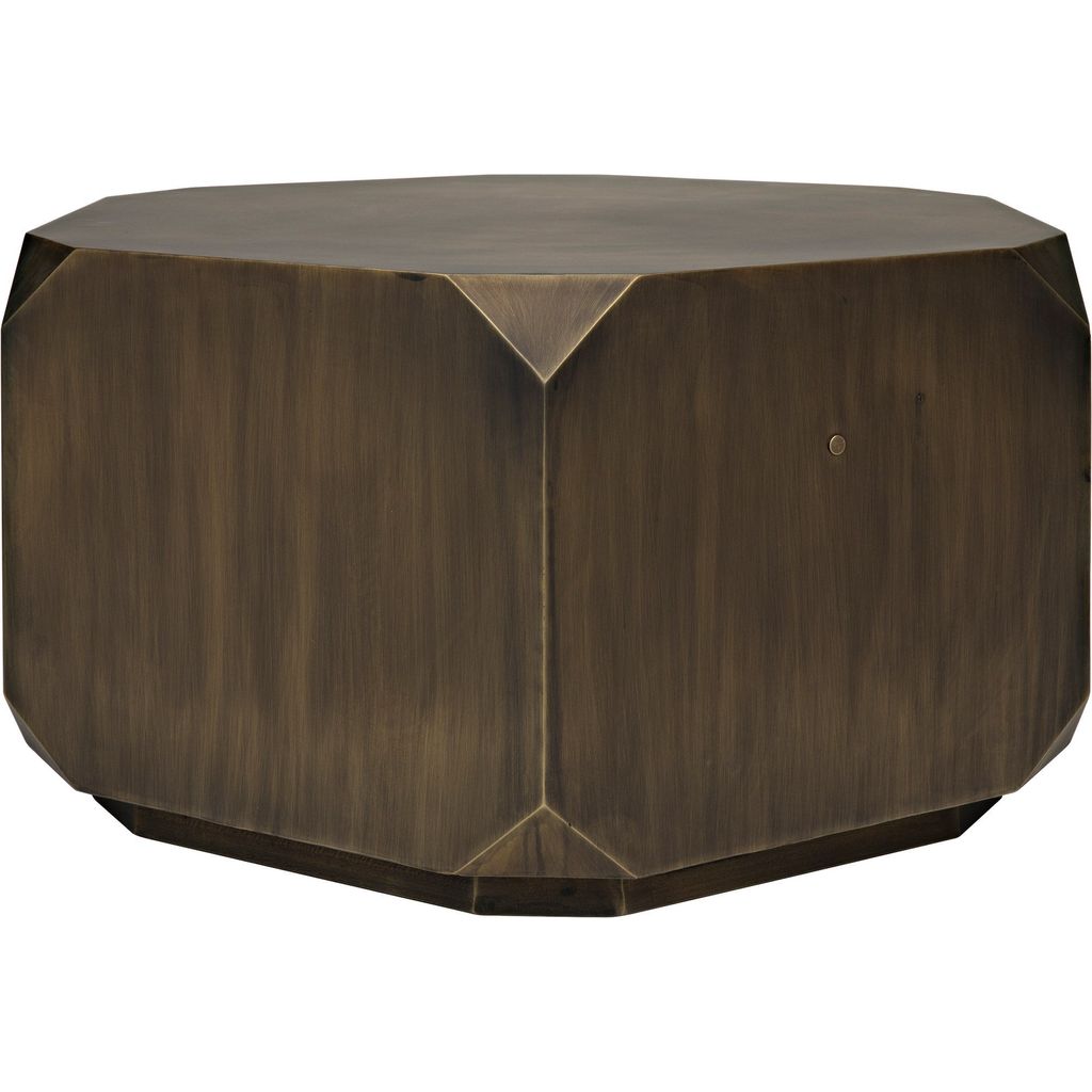 Primary vendor image of Noir Tytus Coffee Table, Steel w/ Aged Brass Finish, 36"
