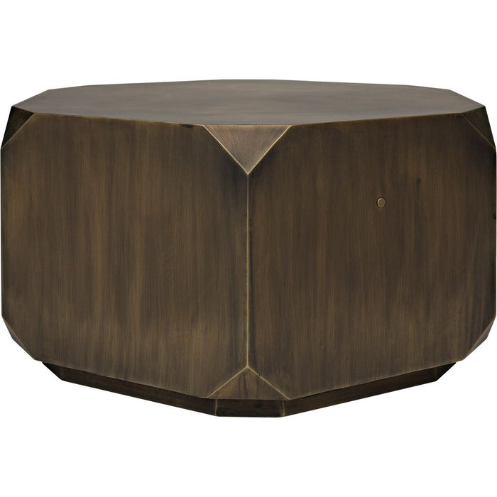 Primary vendor image of Noir Tytus Coffee Table, Steel w/ Aged Brass Finish, 36"