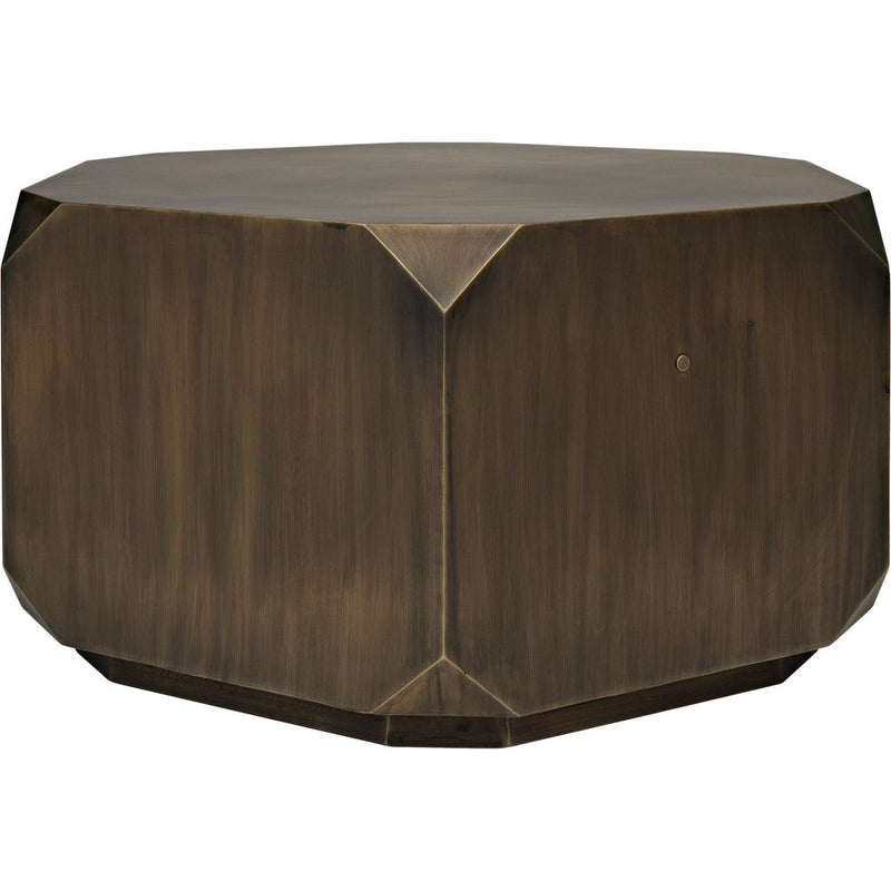 Primary vendor image of Noir Tytus Coffee Table, Steel w/ Aged Brass Finish, 36