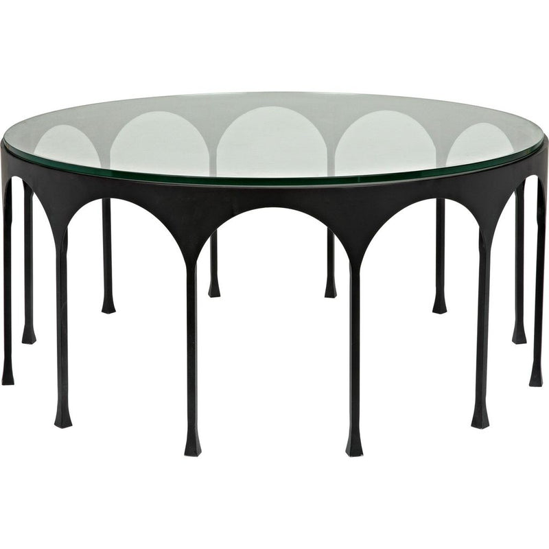 Primary vendor image of Noir Achille Coffee Table, Black Steel, 37