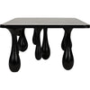 Noir Drop Coffee Table, Hand Rubbed Black - Mahogany & Veneer, 33"