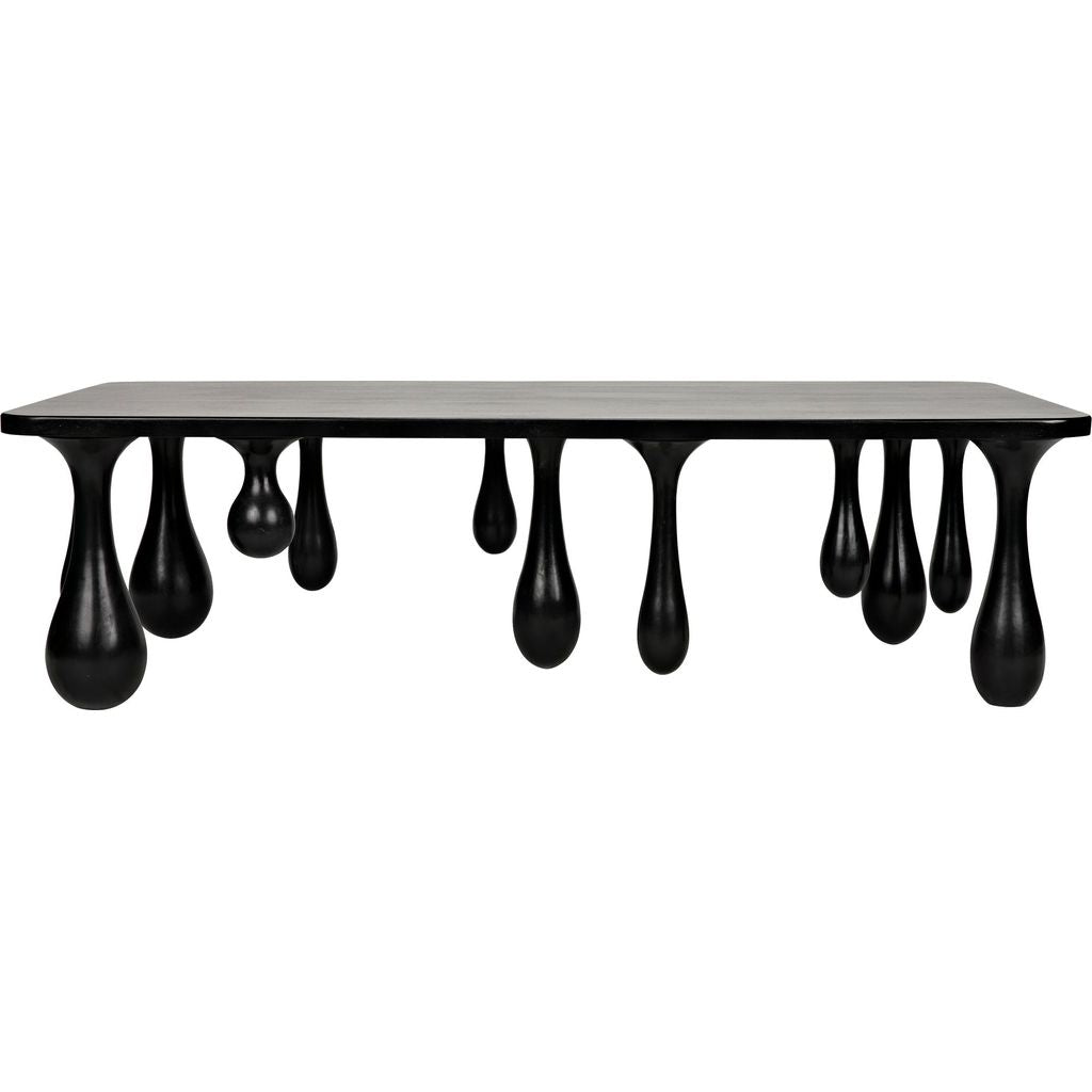 Primary vendor image of Noir Drop Coffee Table, Hand Rubbed Black - Mahogany & Veneer, 33"