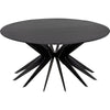 Noir Spider Coffee Table, Black Metal - Industrial Steel, 40"
