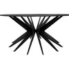 Noir Spider Coffee Table, Black Metal - Industrial Steel, 40"