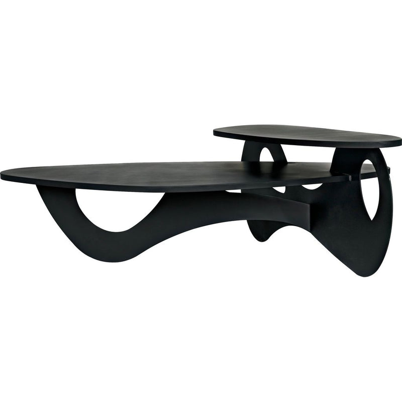Primary vendor image of Noir Kaldera Coffee Table, Black Steel, 50