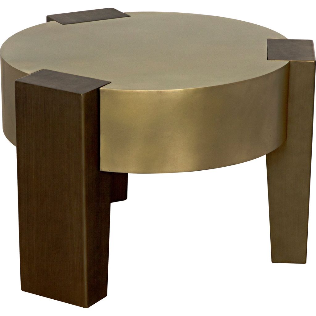 Primary vendor image of Noir Carrusel Coffee Table, Metal w/ Brass & Aged Brass Finish, 27.5"