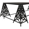Noir Brixton Coffee Table - Industrial Steel, 38"