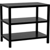 Primary vendor image of Noir 2 Shelf Side Table, Hand Rubbed Black - Mahogany & Veneer, 18"