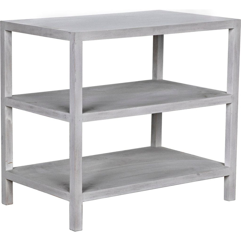 Primary vendor image of Noir 2 Shelf Side Table, White Wash - Mahogany & Veneer, 18