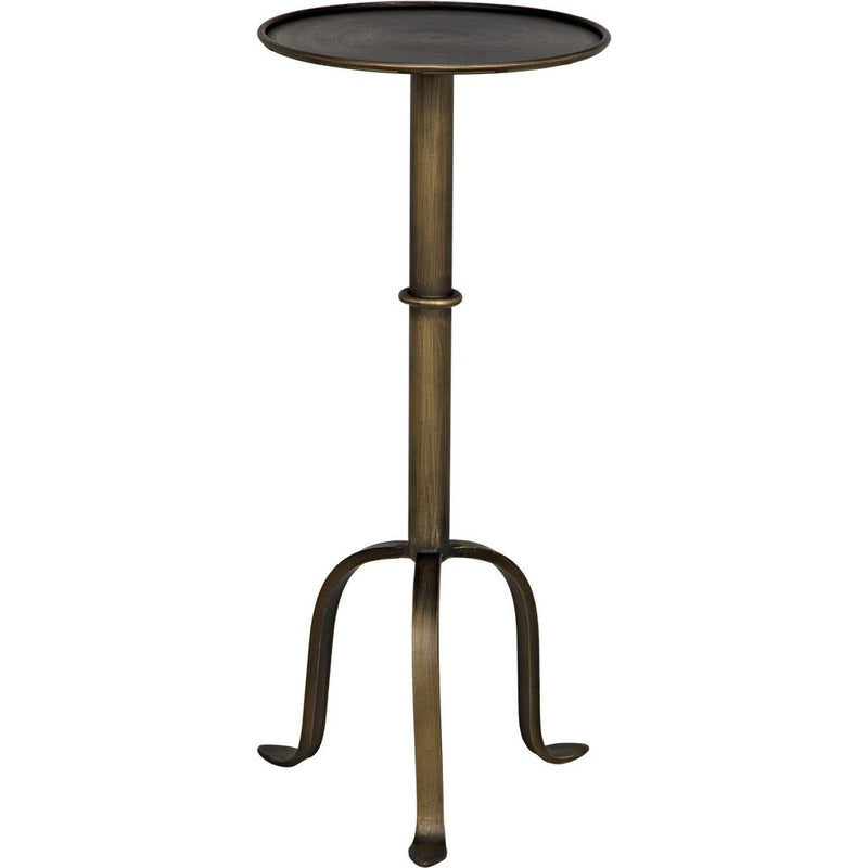 Primary vendor image of Noir Tini Side Table, Metal w/ Aged Brass Finish, 10