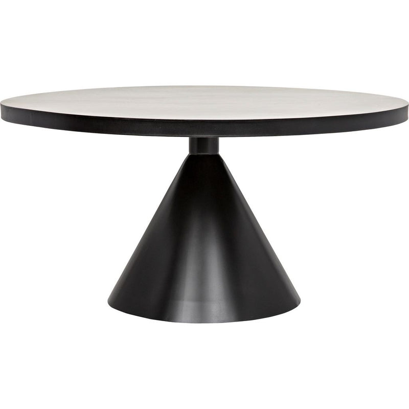 Primary vendor image of Noir Cone Dining Table, Black Steel, 58.5