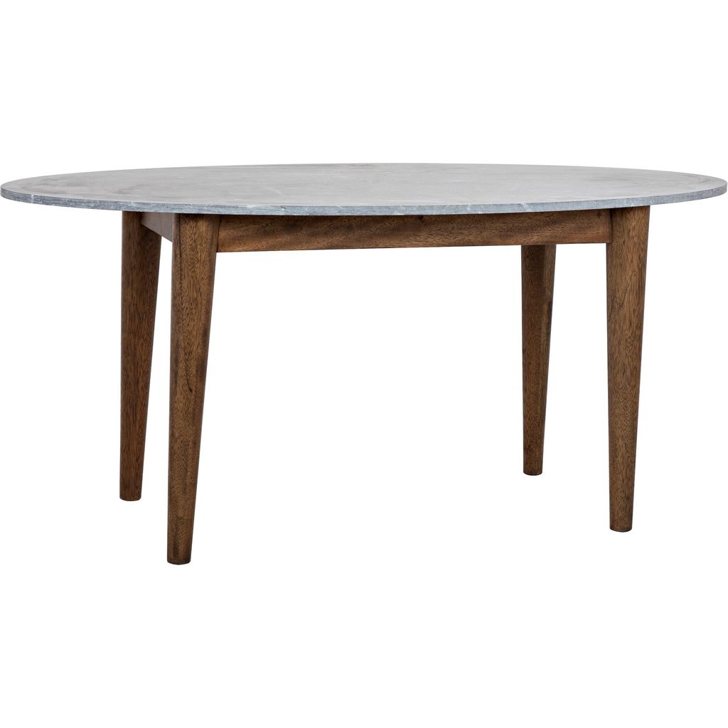 Primary vendor image of Noir Surf Oval Dining Table - Walnut & Night Snow Marble, 30"