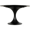 Noir Herno Table, 48", Black Steel