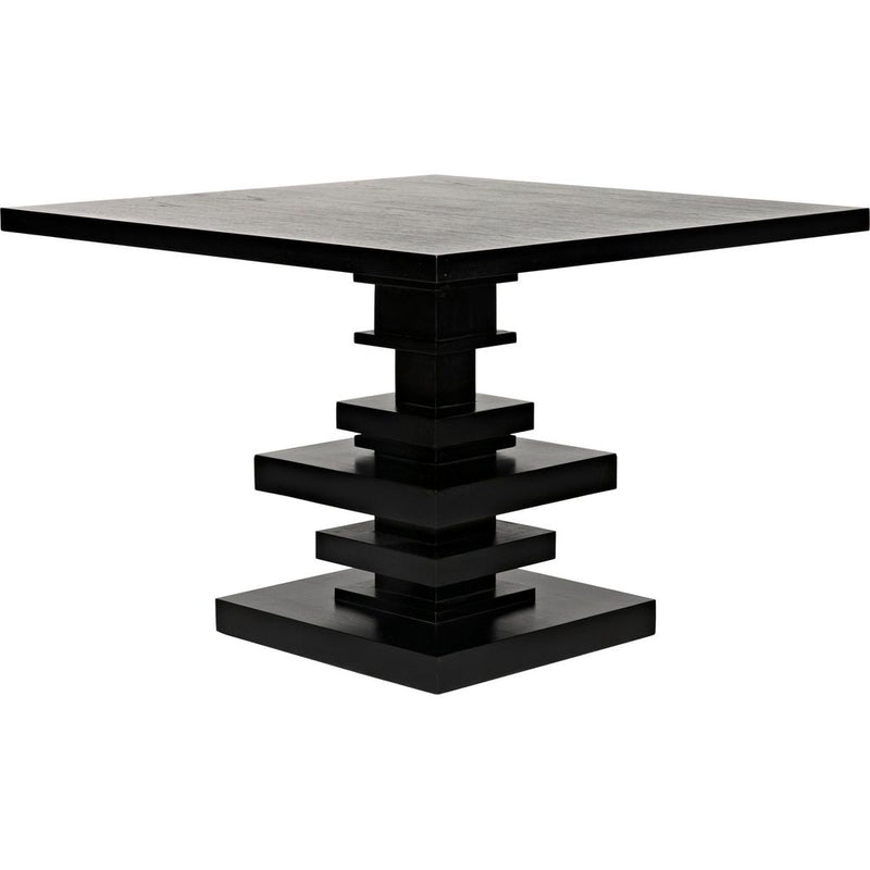 Primary vendor image of Noir Corum Square Table, Hand Rubbed Black - Mahogany & Veneer, 42