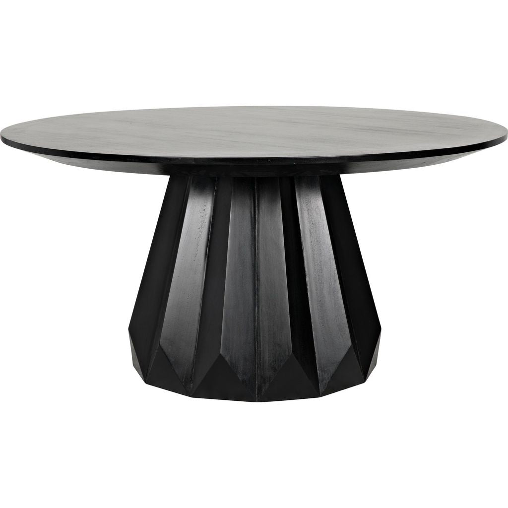Primary vendor image of Noir Brosche Dining Table, Hand Rubbed Black - Mahogany & Veneer, 60"