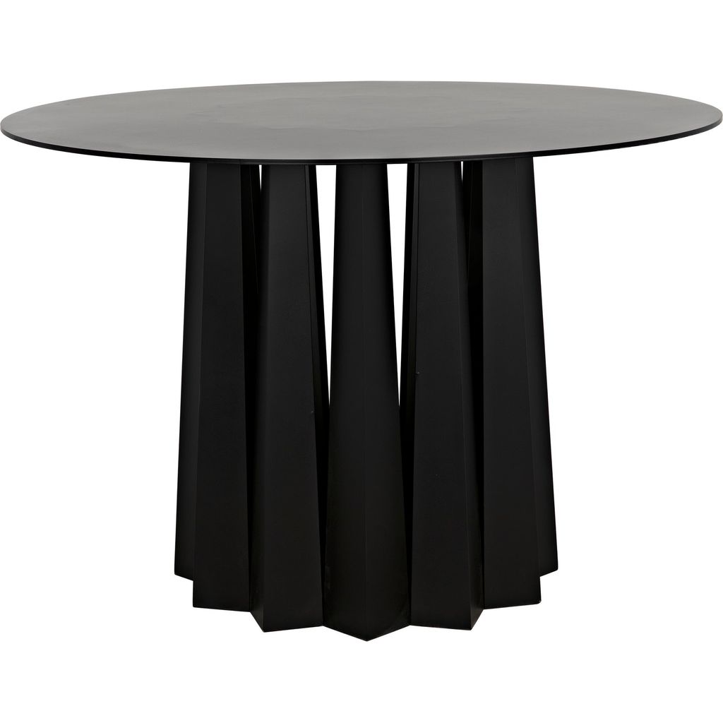 Primary vendor image of Noir Column Dining Table, Black Steel, 44"